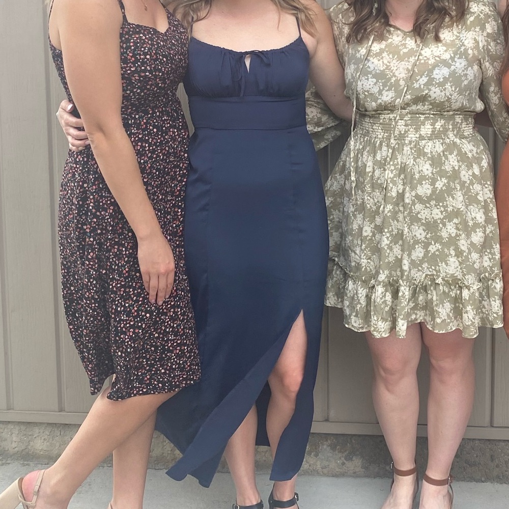 Navy Dynamite slip dress